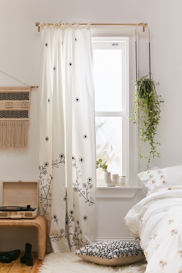Slide View: 1: Maddie Climbing Floral Window Panel