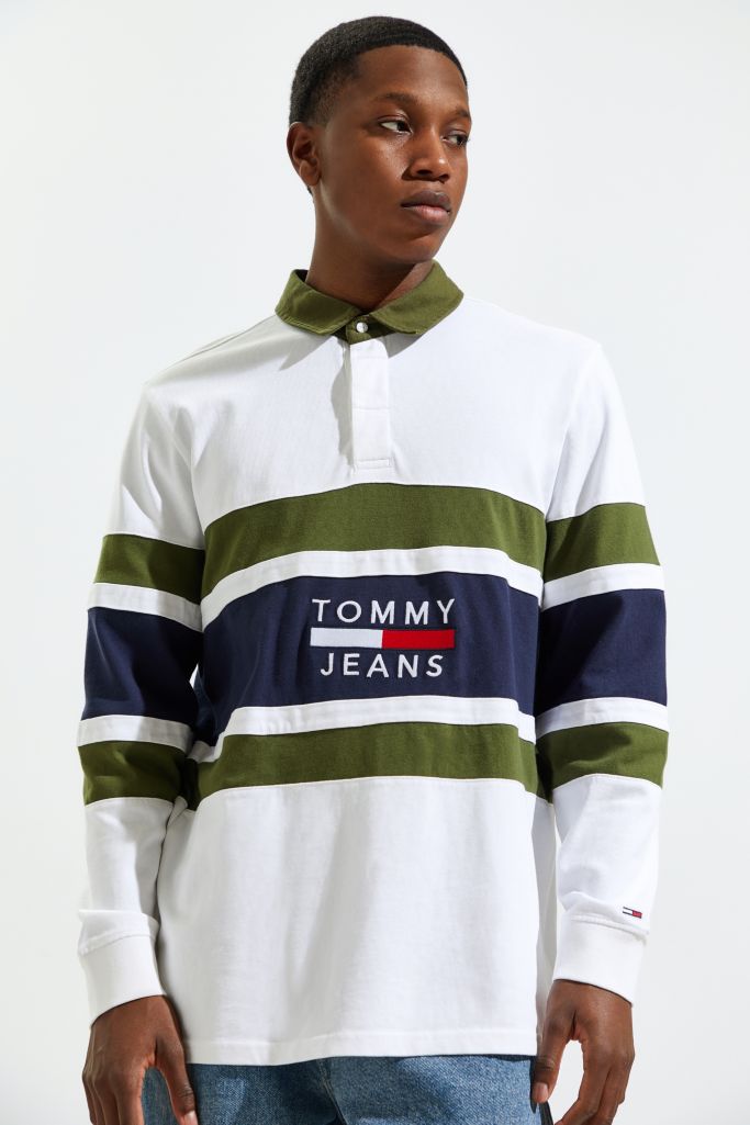 Tommy Jeans Panel Rugby Shirt | Urban Outfitters