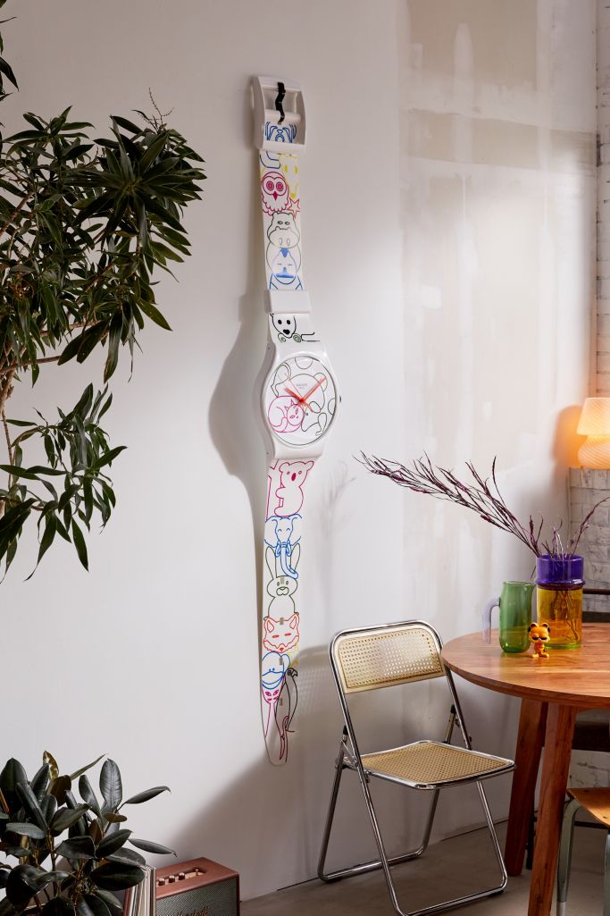Swatch Maxi Tiergarten Wall Clock Urban Outfitters