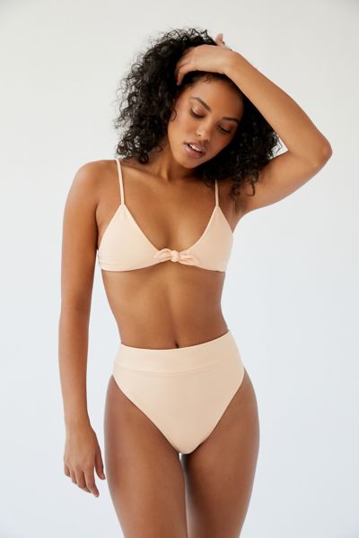 high waisted high cut swim bottoms