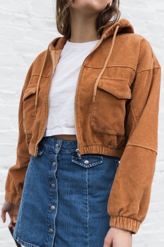 BDG Corduroy Patch Pocket Cropped Jacket | Urban Outfitters