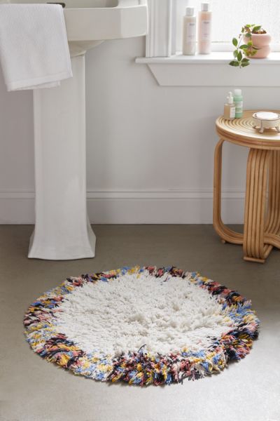 round bathroom mat