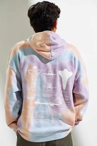 tie dye nasa hoodie