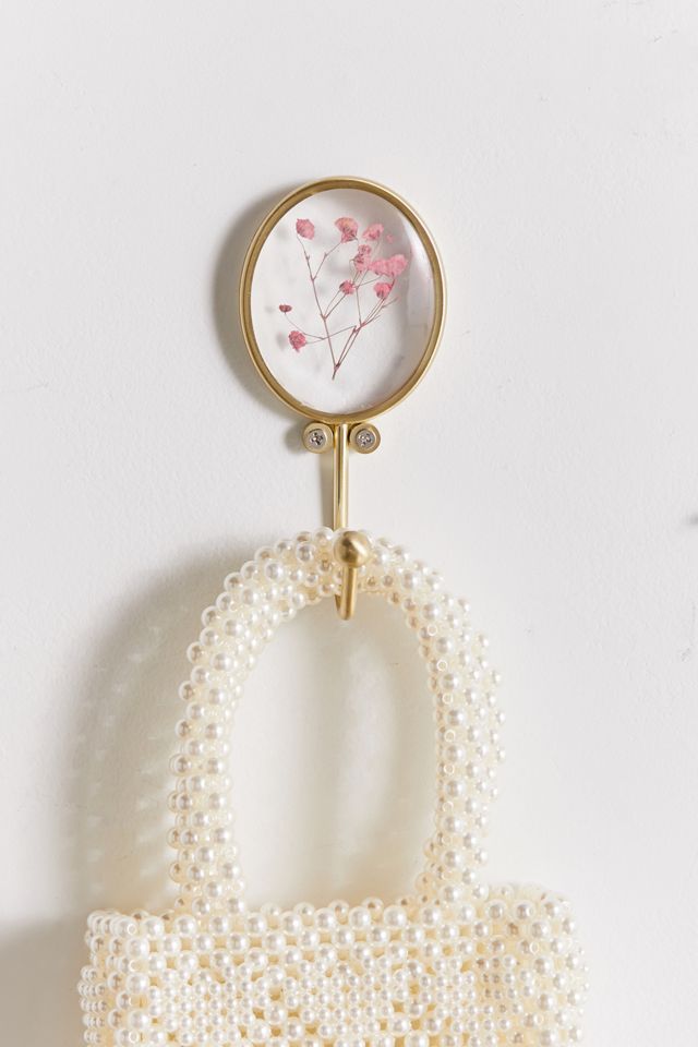Pressed Floral Wall Hook Urban Outfitters Canada