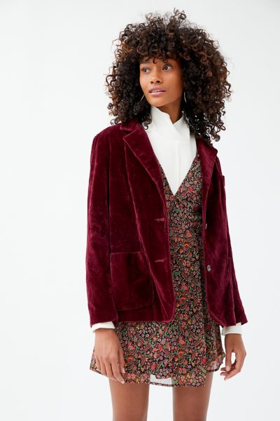 vintage velvet blazer