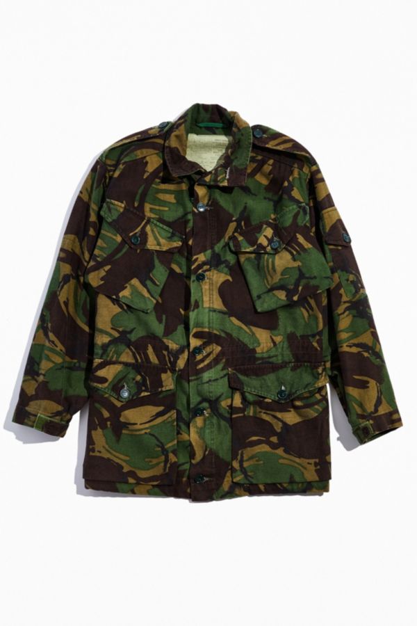 Urban Renewal Vintage British Dpm Camo Field Jacket Urban Outfitters 