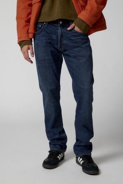 dark wash straight jeans