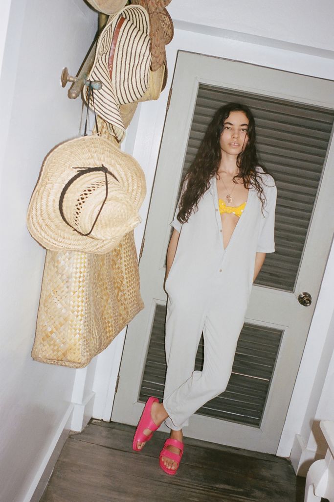 Quiksilver Boxy ButtonDown Coverall Jumpsuit Urban Outfitters