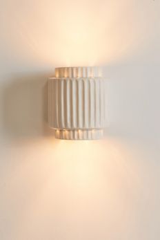 Slide View: 2: Tristan Ivory Ceramic Sconce