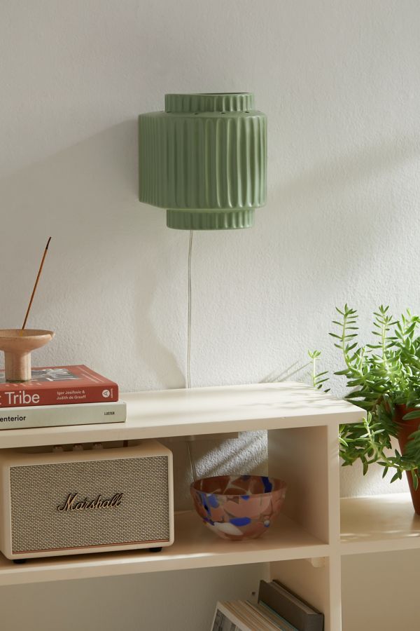 Slide View: 6: Tristan Green Ceramic Sconce