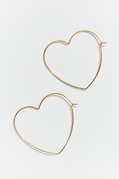 heart hoop earrings