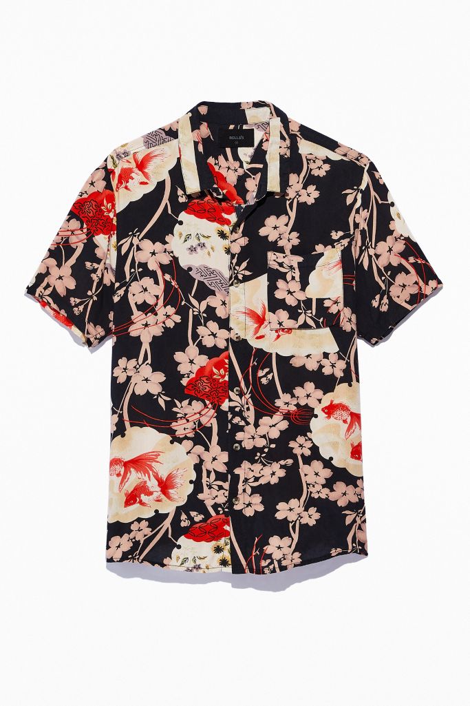 Rolla’s Bon Goldfish Short Sleeve Button-Down Shirt | Urban Outfitters