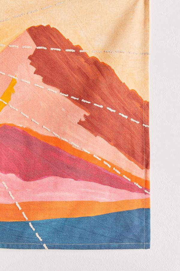 Embroidered Mountains Tapestry Urban Outfitters
