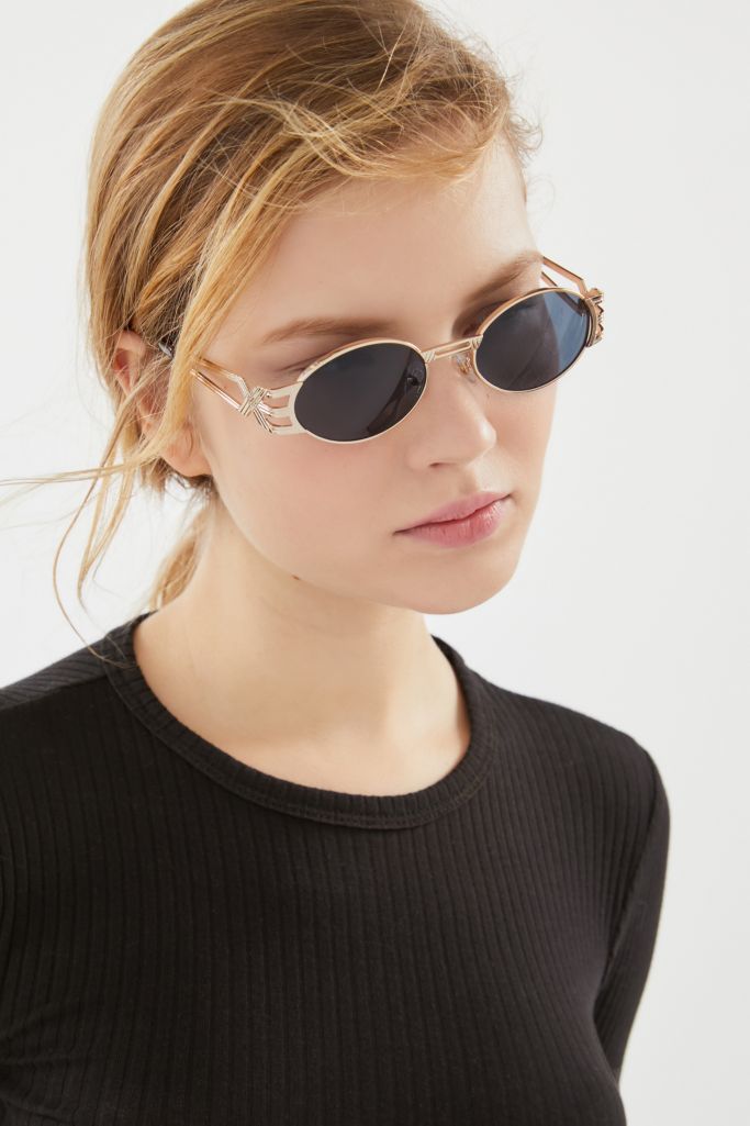 It Was All A Dream Slim Metal Sunglasses Urban Outfitters