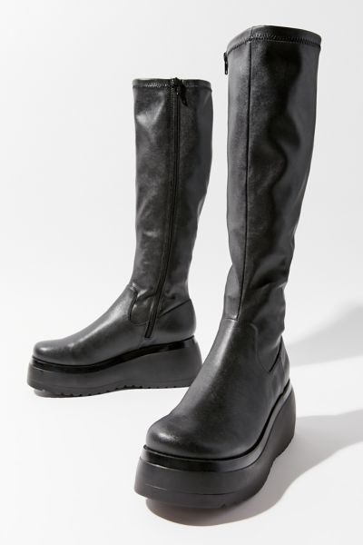 platform knee high boots