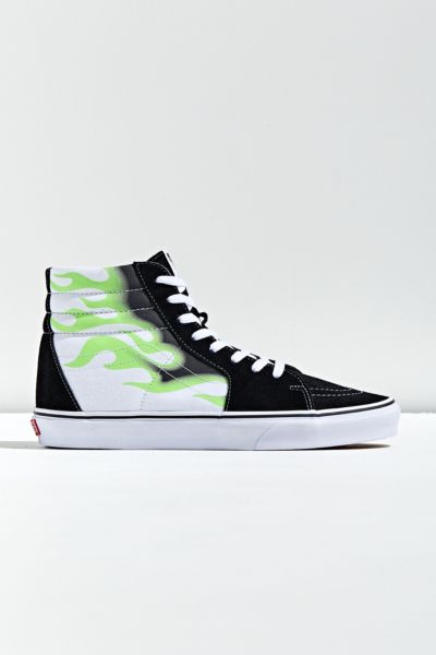 lime green vans slip ons