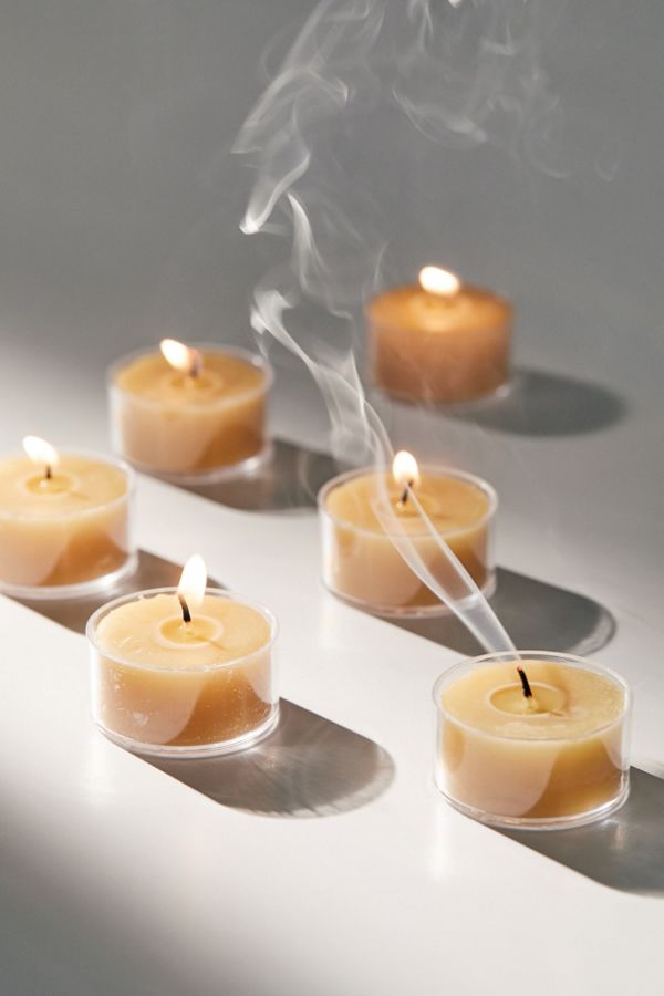 Beeswax Tea Light Candle Set Urban Outfitters