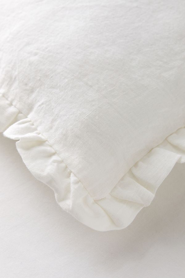 MagicLinen Ruffle Throw Pillow Cover Urban Outfitters