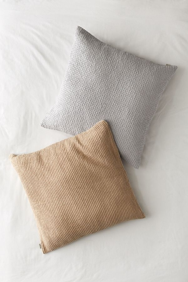 Slide View: 1: MagicLinen Waffle Throw Pillow Cover