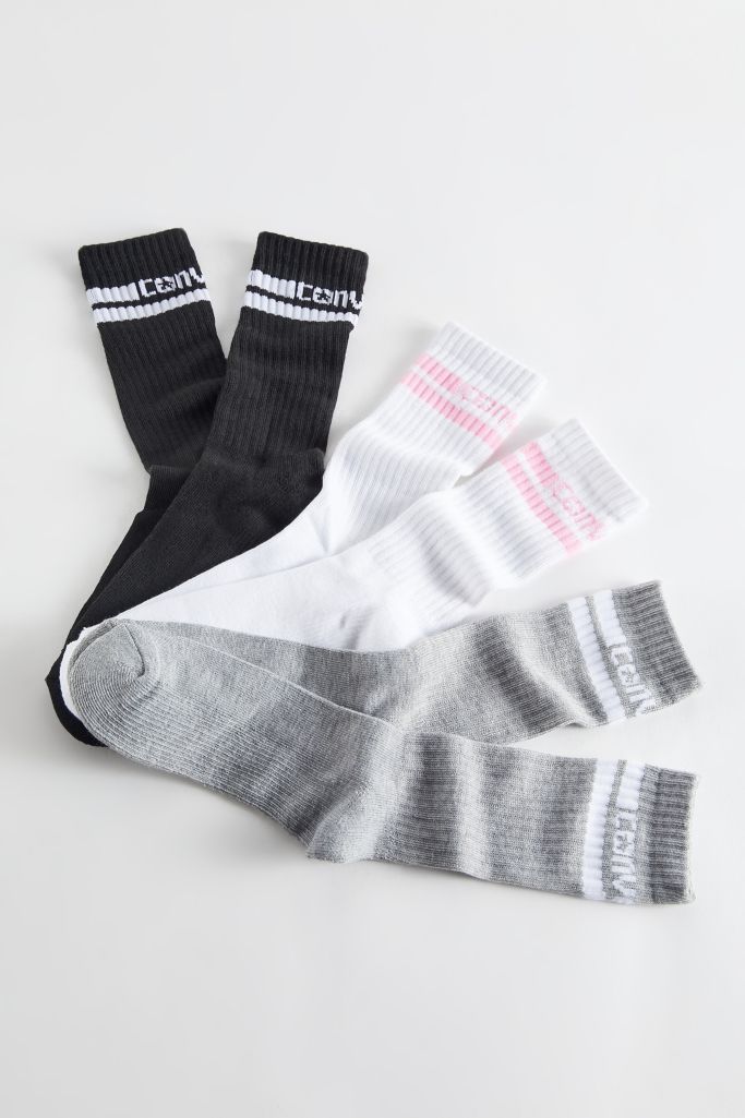 Converse Double Stripe Crew Sock 3Pack Urban Outfitters