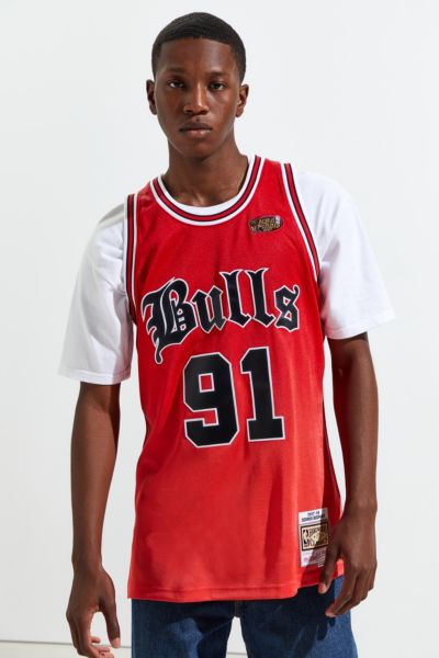 mitchell and ness dennis rodman shirt