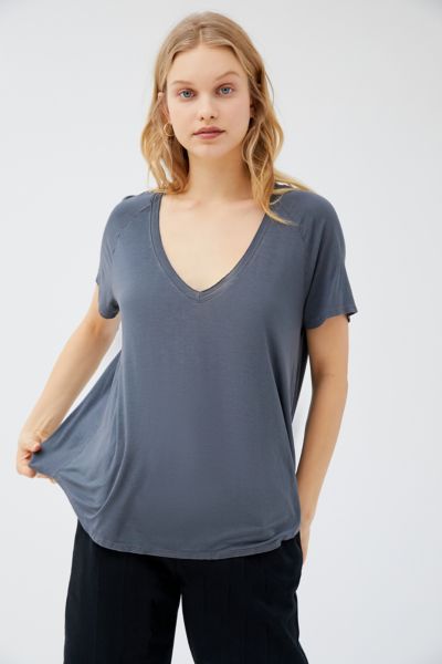 Project Social T Washed Oversized V-Neck Tee | Urban Outfitters