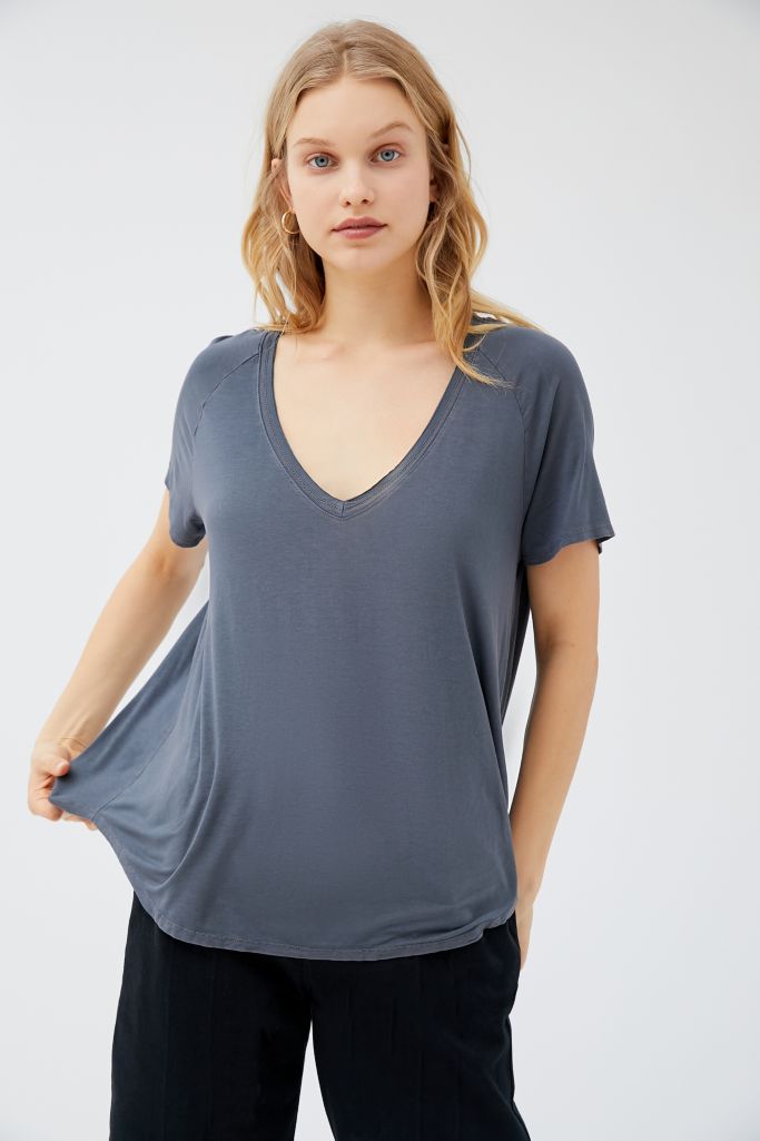 Project Social T Washed Oversized V-Neck Tee | Urban Outfitters