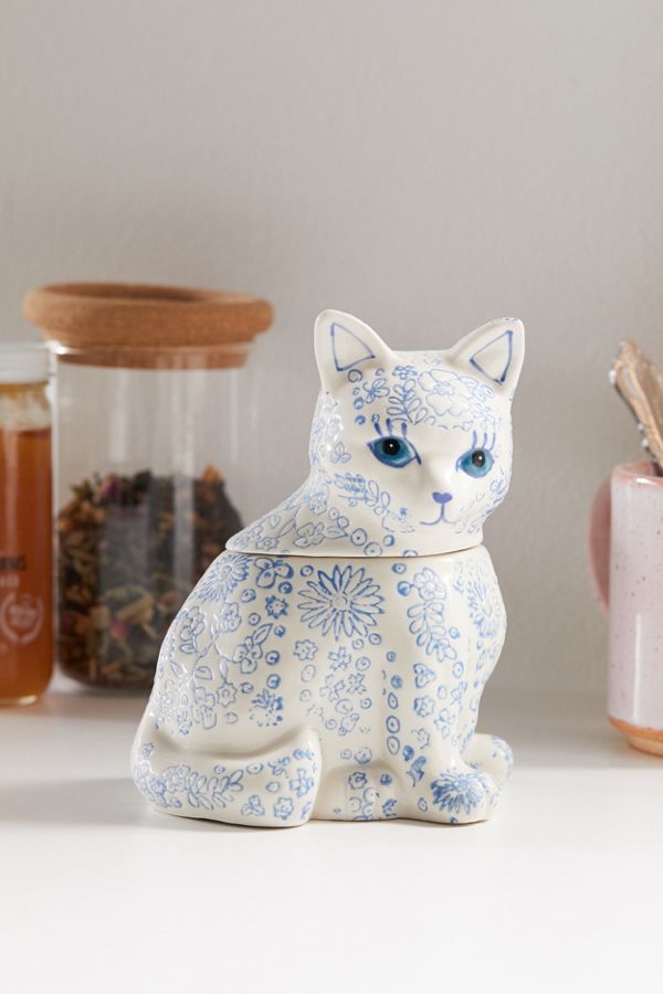 Slide View: 1: Cat Shaped Canister