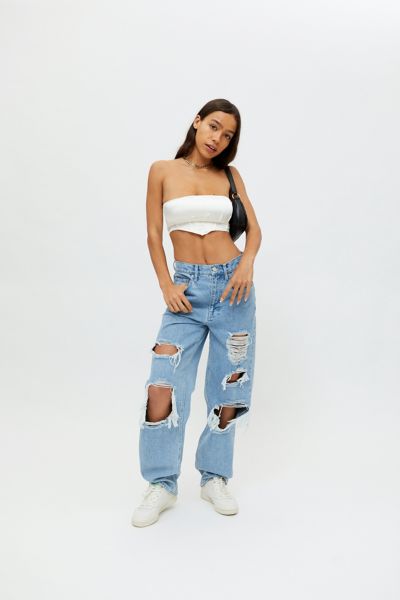 high waisted baggy jean shorts