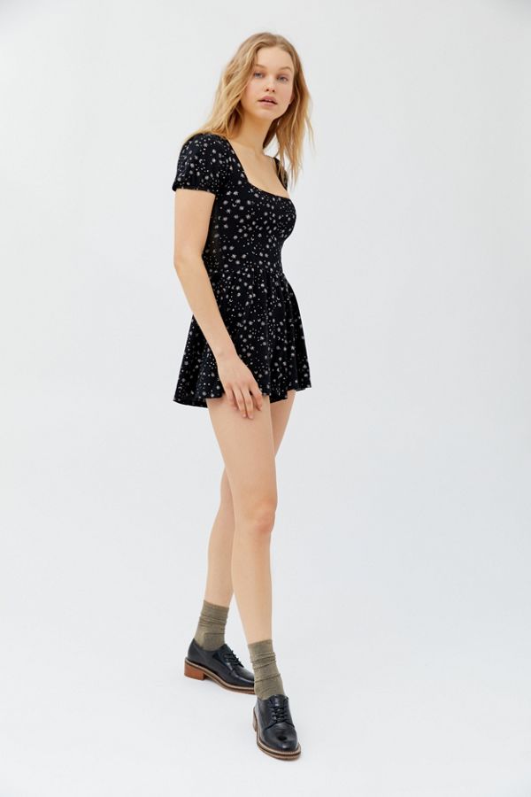 UO Moon And Stars Romper | Urban Outfitters
