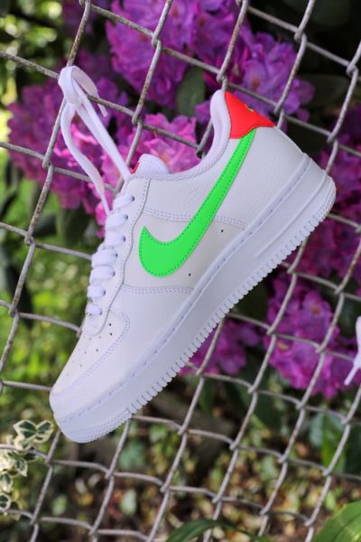 nike air force 1 neon swoosh