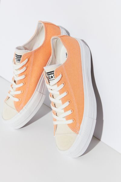 converse plateforme orange