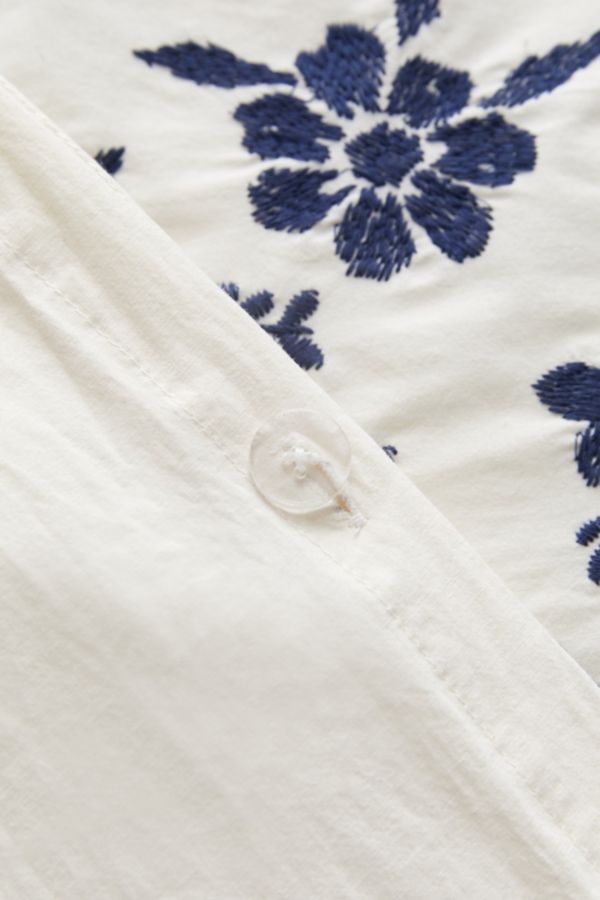 Samantha Embroidered Floral Duvet Cover Urban Outfitters Canada