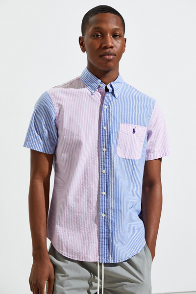 polo short sleeve button down shirts