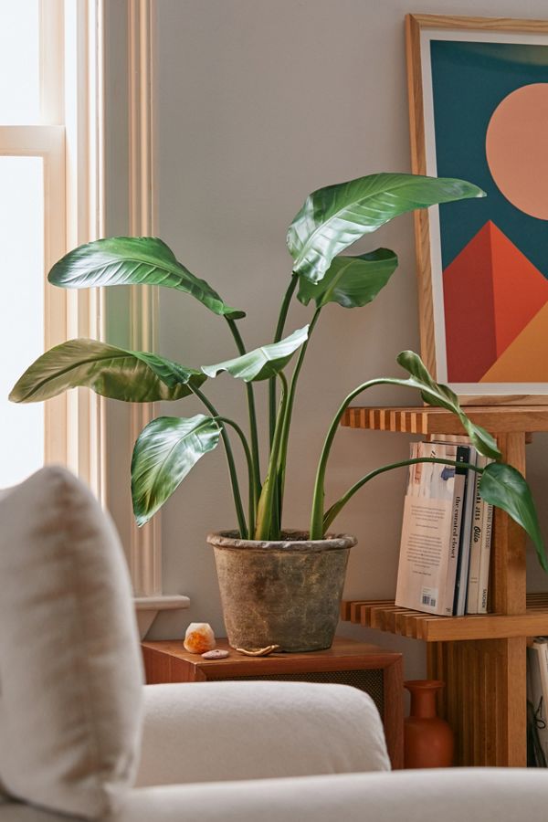Slide View: 1: Bird Of Paradise Potted Faux Plant
