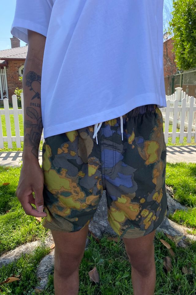 Uo Bleach Tie Dye Swim Short Urban Outfitters