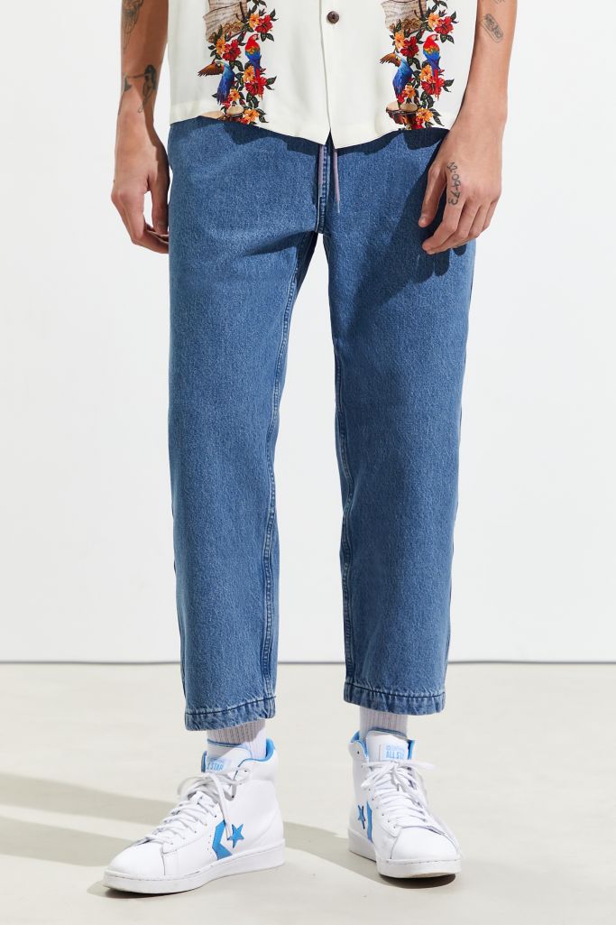 levis skateboarding striped work pant in navy