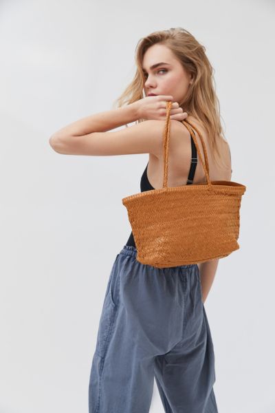 large woven tote bag