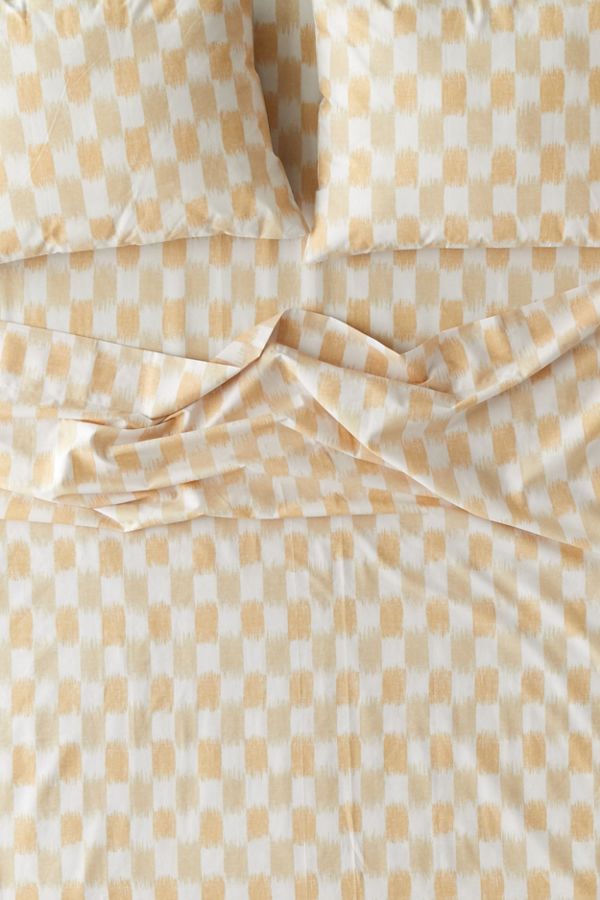 Slide View: 3: Ikat Print Sheet Set