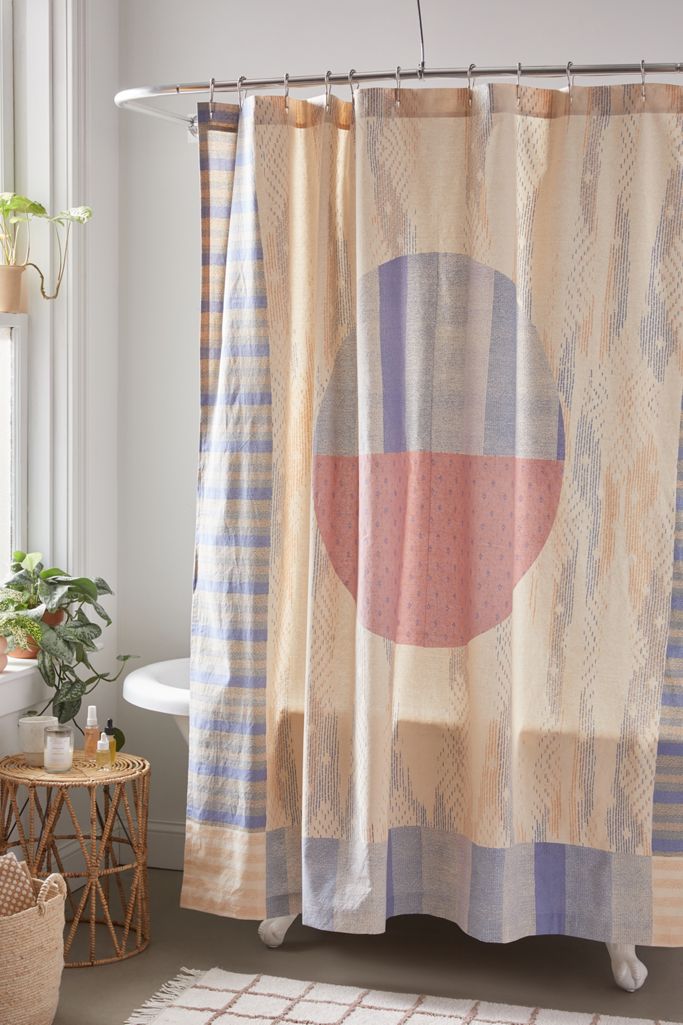 Dominique Printed Shower Curtain | Urban Outfitters