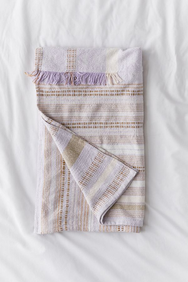 Slide View: 2: Mackenzie Patched Throw Blanket