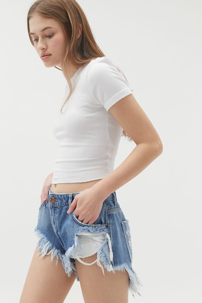 One Teaspoon Rollers Cutoff Short – Pacifica | Urban Outfitters