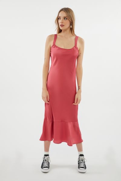 urban outfitters pink slip dress