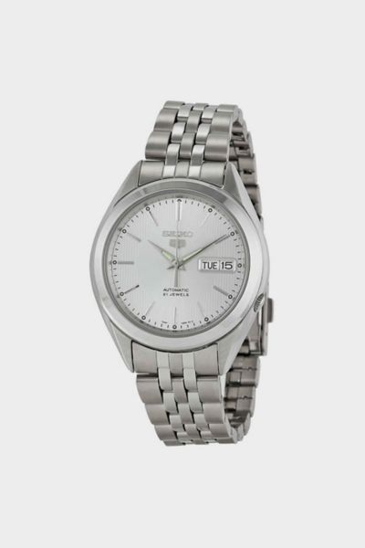 Seiko 5 Automatic Silver Dial Men's Watch SNKL15