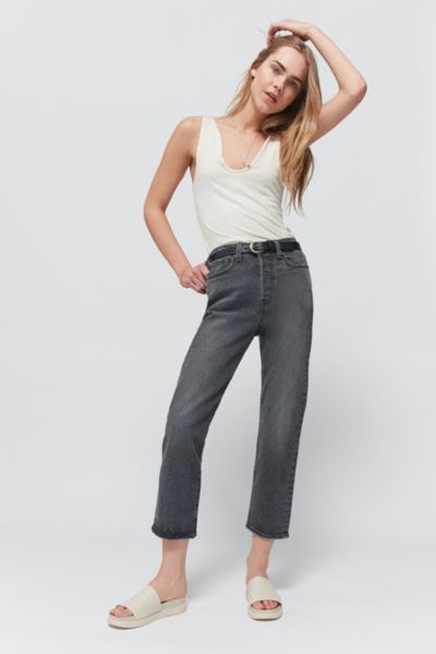 wedgie straight levi's black