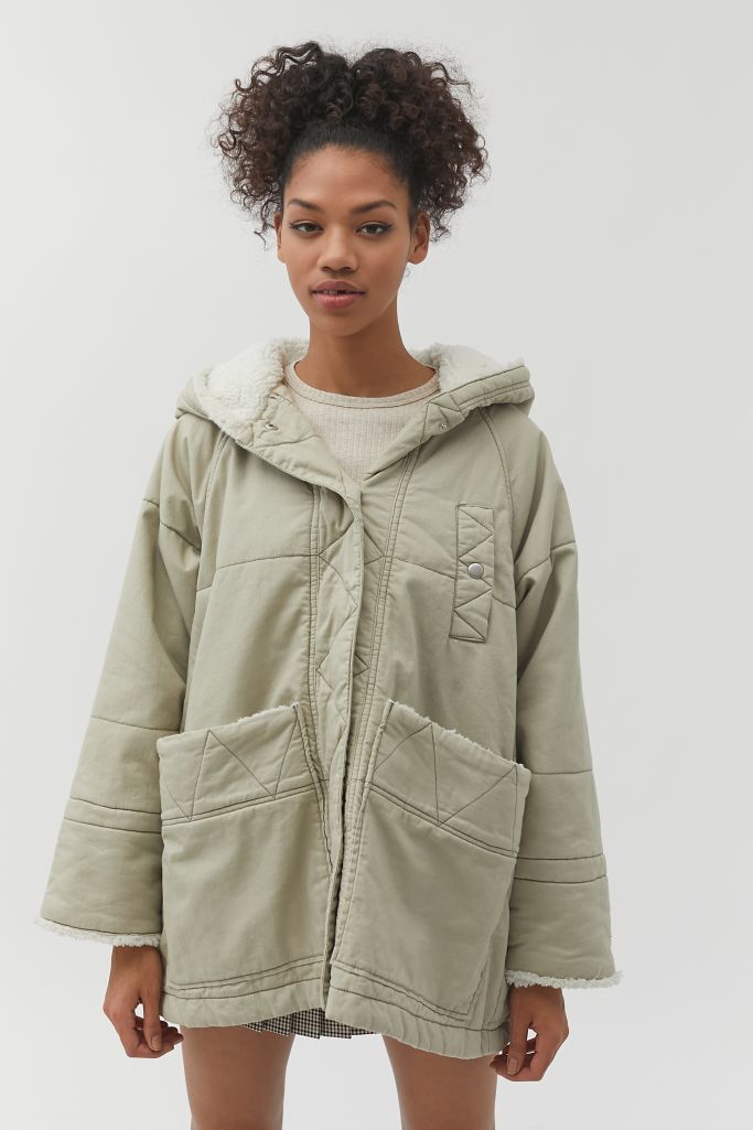 UO Fiona Sherpa Lined Jacket | Urban Outfitters