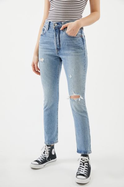 levi's 501 skinny distressed