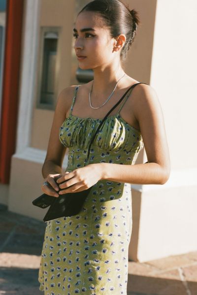 urban outfitters black floral dress