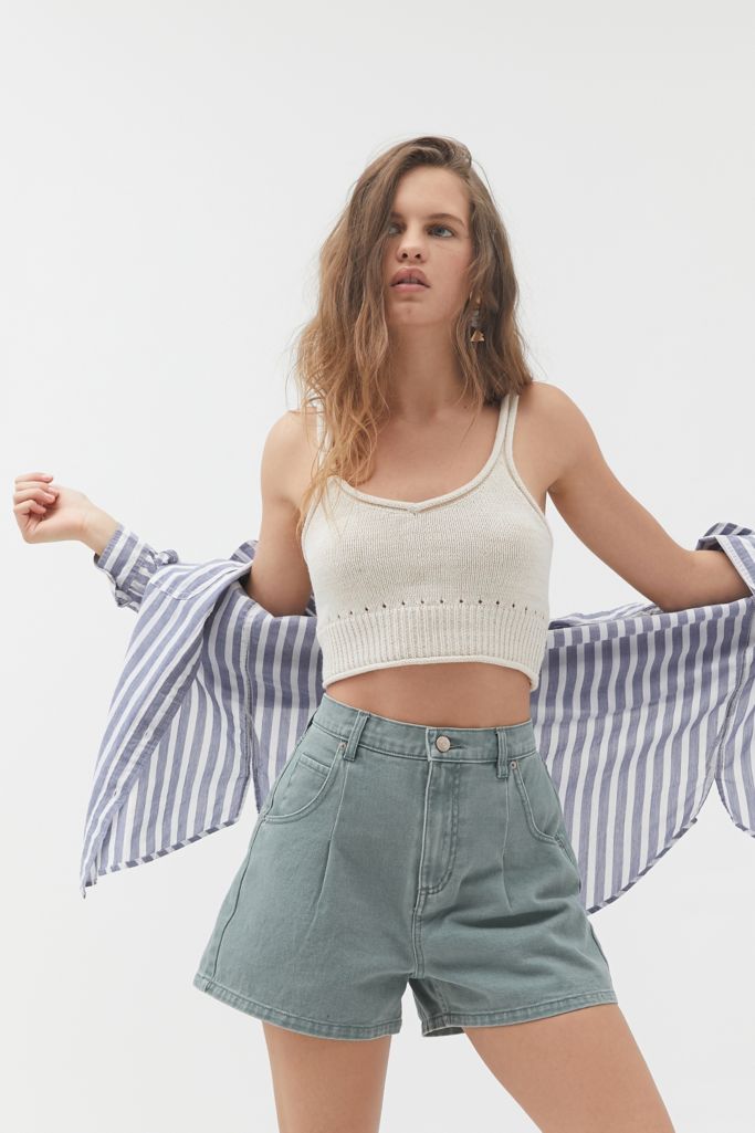 BDG Alice Pleated High-Waisted Short | Urban Outfitters