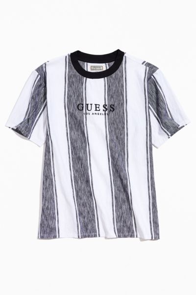 guess shirt vertical stripes